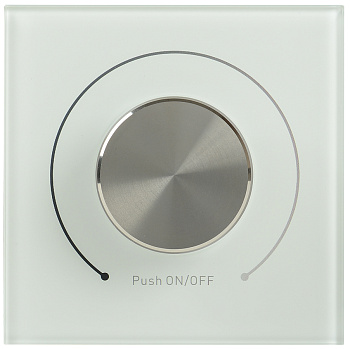 IEK Диммер поворотный DALI (Broadcast) 125мА стекло белый LDR12-01-0-0125-2-K01