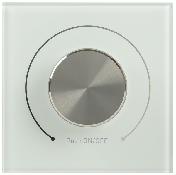 IEK Диммер поворотный DALI (Broadcast) 125мА стекло белый LDR12-01-0-0125-2-K01