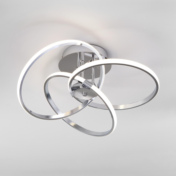 Купить Eurosvet Светодиодный потолочный светильник 90044/3 хром 00000080488