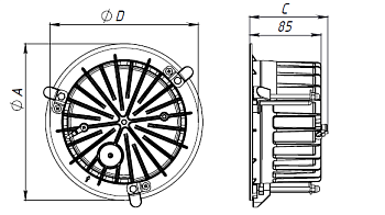 LIGHTFALL R LED 8W D50 840 BL