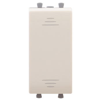 DKC Переключатель модульный, "Avanti", "Ванильная дымка", 1 модуль