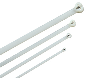 IEK Хомут Хку 2,5х200мм со стальным замком белый (100шт)