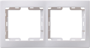 IEK KVARTA РВ-2-КБ Рамка 2местн. верт. (белый)