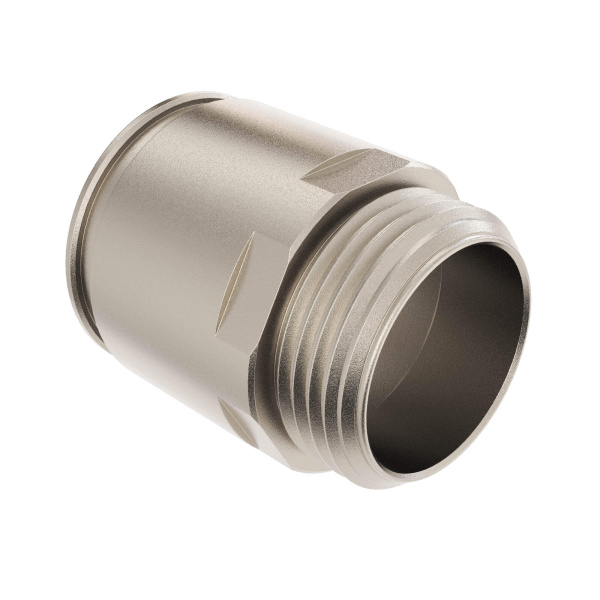 Купить DKC Муфта труба-коробка д.32мм, IP66/IP67, М32х1,5, никелированная латунь