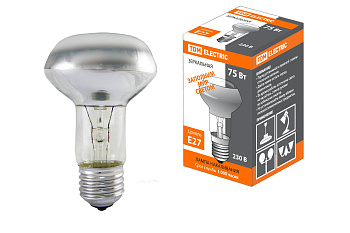 TDM Лампа накаливания зеркальная R63-75 Вт-230 В-Е27 SQ0332-0031