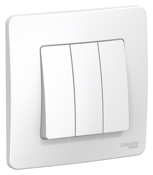 Купить Systeme Electric Blanca внутр Бел Выключатель 3-клавишный, 10А, 250B