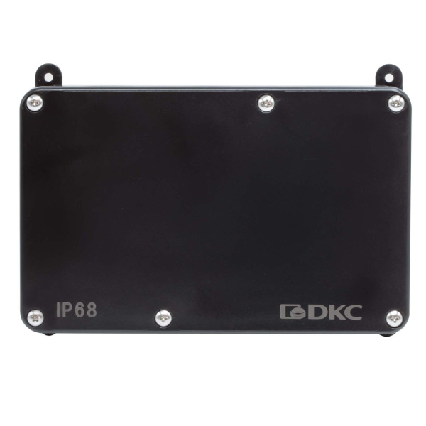 Купить Коробка индустриальная 203х128х69 мм, IP68 с гладкими стенками, черная