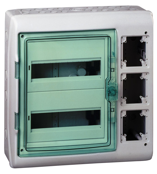 Купить SE Kaedra Щиток 24 модуля + 30 отверстий с интерфейсом IP65 13991