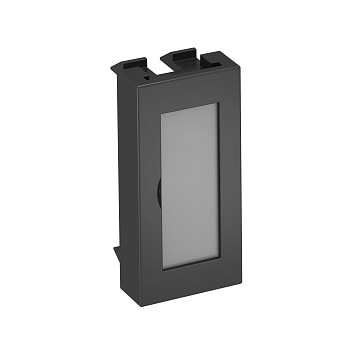 OBO Bettermann Заглушка с полем для маркировки, 0,5 модуля Modul45, 45х22,5 мм, черная 6117411