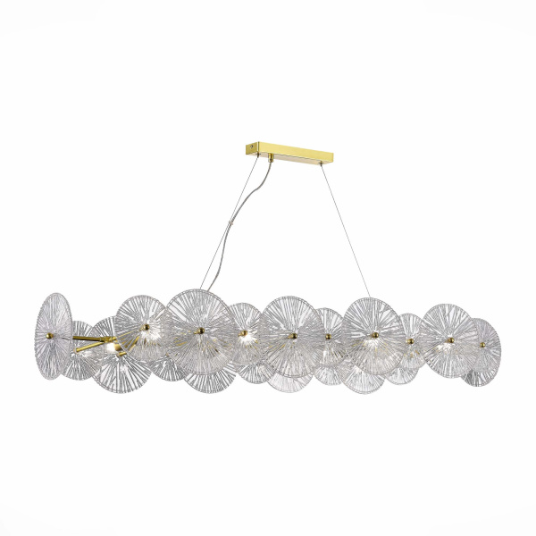 ST LUCE SL1657.213.08 Люстра подвесная Золотистый/Прозрачный E14 8*40W