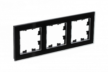 Systeme Electric AtlasDesign Nature Стекло черный Рамка 3-ая