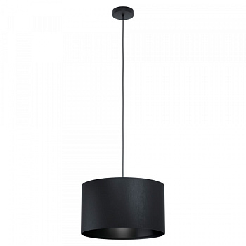 Eglo 99042 Подвес MASERLO 1, 1x40W(E27), 380, сталь, черный/текстиль, черный