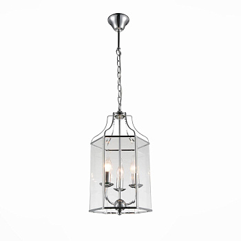 ST LUCE SL228.103.03 Люстра подвесная  Хром/Прозрачный E14 3*40W