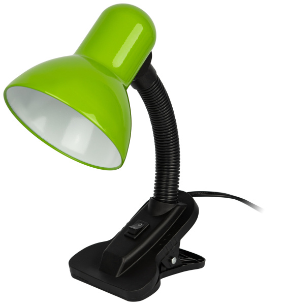 ЭРА Настольный светильник ЭРА N-102-Е27-40W-GR на прищепке зелёный
