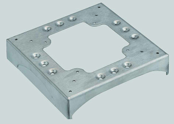 Simon Connect Алюминий Цоколь для соед. напольного кабель-каналала с 2 перфорациями 85x18мм и 2 вырезами 130х18мм KTA822-8