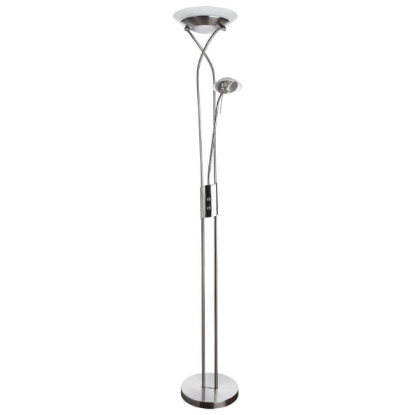 Arte Lamp Duetto Серебро/Серый Торшер 1x230W, 1x33W 1xR7S-118mm, 1xG9 1x2300,1x330lm A4399PN-2SS
