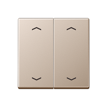 JUNG Клавиша для KNX кнопки, 2 группы, символы стрелки дюропласт шампань A102PCH