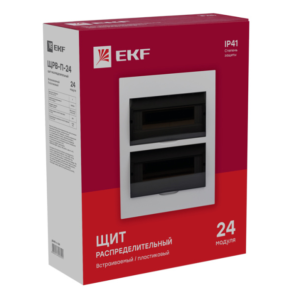 Купить EKF PROxima Щит распред. встраиваемый ЩРВ-П-24 IP41