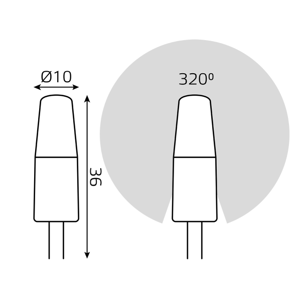 Купить Gauss Лампа G4 AC220-240V 2W 200lm 4100K силикон LED 107707202