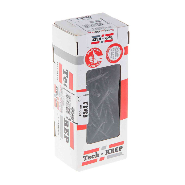 Tech-Krep Саморез ШСГМ 4,2х65 (100 шт) - коробка с ок. 102134