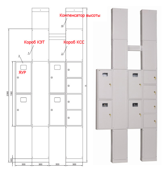 Купить IEK Компенсатор высоты для УЭРМ-Х-2700 (к-т 2шт.)