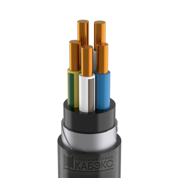 Кабель силовой бронированный ВБШвнг(А) -LS-ХЛ 5х2,5 ок(N,PE)-1 Кабэкс ТХМ00386963