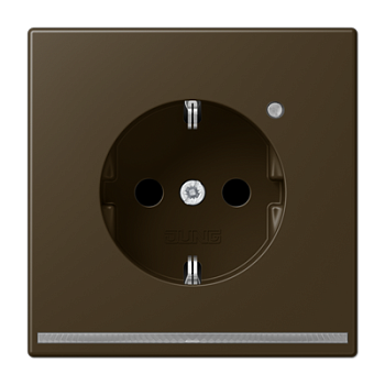 JUNG SCHUKO-розетка с LED подсветкой, латунь Antik ME1520-OATLNW