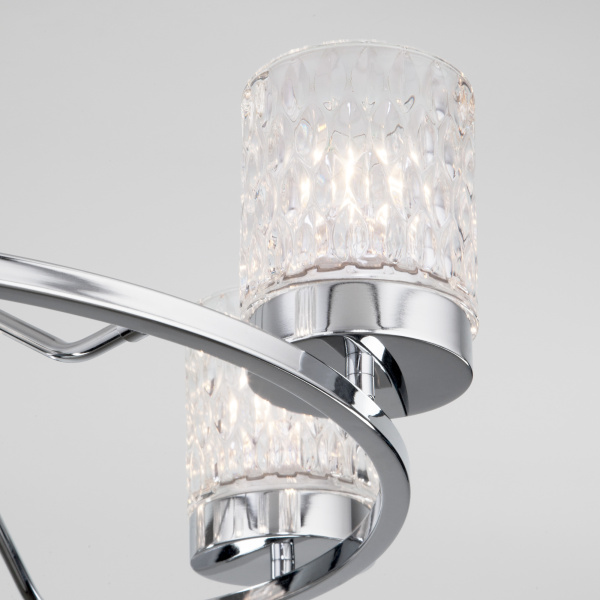 Купить Eurosvet Потолочная люстра со стеклянными плафонами 60127/6 хром a057090