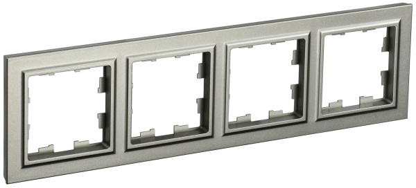 IEK BRITE BASE Шампань Рамка 4-м РУ-4-БрШ