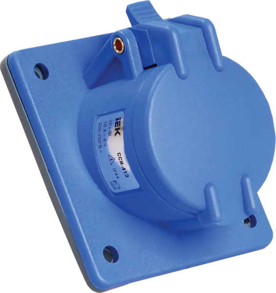 Купить IEK Розетка встраиваемая ССИ-413 16А-6ч/200-250В 2Р+PЕ IP44 MAGNUM
