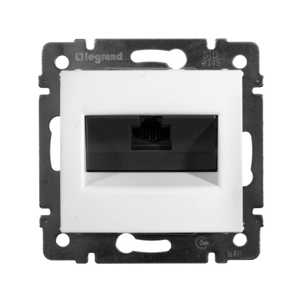 Купить Legrand Valena Бел Розетка комп(RJ45) 1-ая 5кат.крепление винт.(без лапок) 774238
