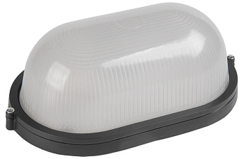 IEK Светильник НПП1401 черный/овал 60Вт IP54