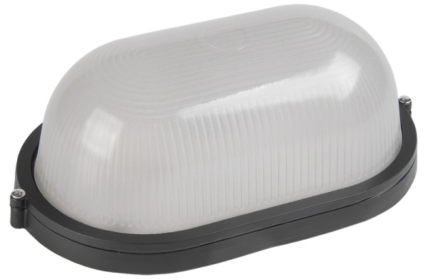 IEK Светильник НПП1401 черный/овал 60Вт IP54