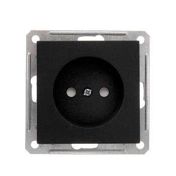 SE Wessen 59 Черный бархат Розетка б/з RS16-151-6-86