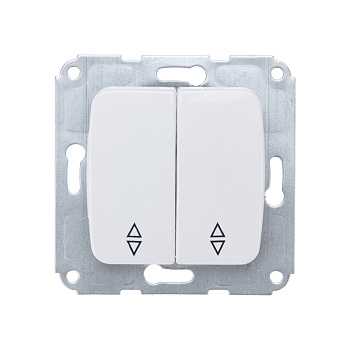 DEA Переключатель 2кл прох. с/у 10А мех. Бел KRANZ KR-78-0207