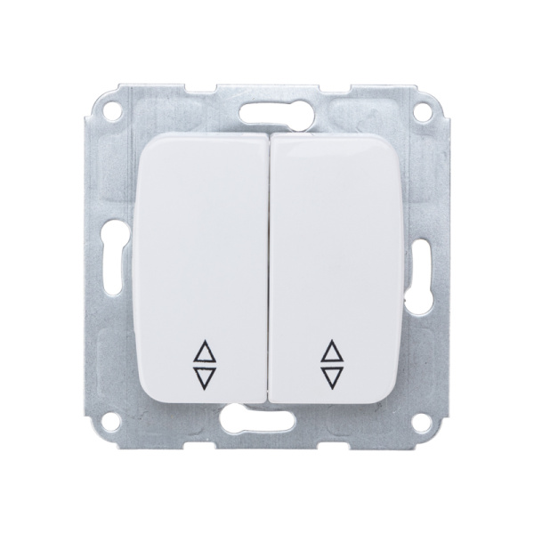 DEA Переключатель 2кл прох. с/у 10А мех. Бел KRANZ KR-78-0207