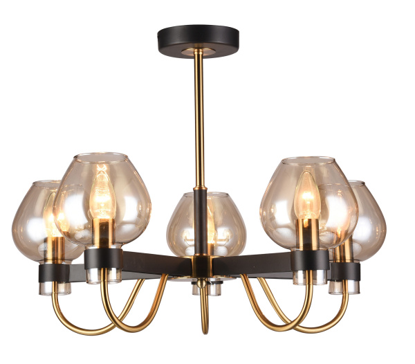 Купить Freya Modern Tara Черный Люстра E14 60W FR5028PL-05B