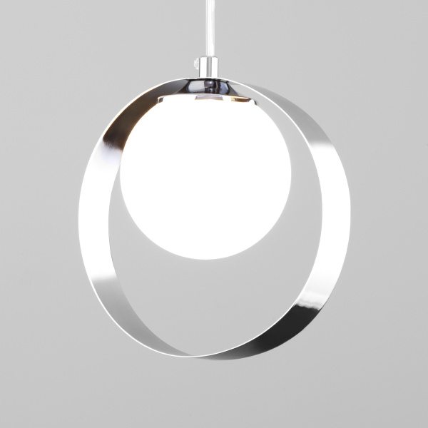 Eurosvet Подвесной светильник со стеклянным плафоном 50205/1 хром a051776