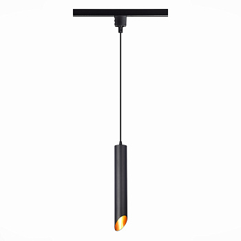 ST LUCE ST152.416.01 Светильник трековый Черный GU10 1*50W  IP20 D60xH400 220V Без ламп