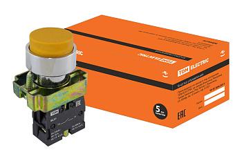 TDM Кнопка BL51 без подсветки желтый 1з SQ0704-0050