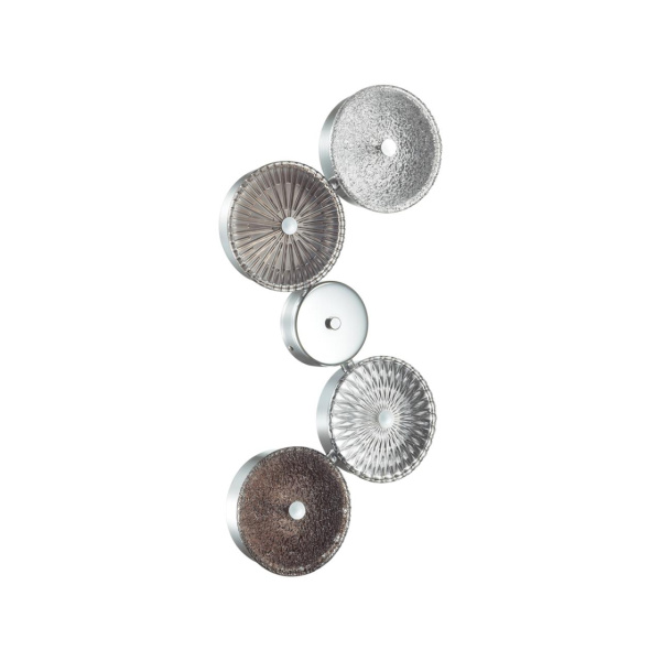 Odeon Light 5416/25WL L-VISION ODL_EX23 11 хром/разноцветный металл/стекло Бра LED 25W 4000K CARAMELLA