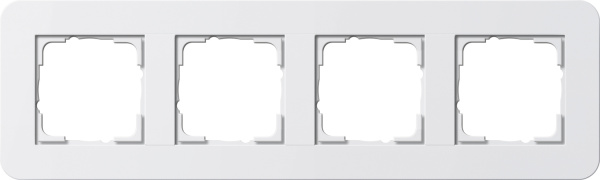 Gira E3 Белый глянцевый Рамка 4-ая 0214410
