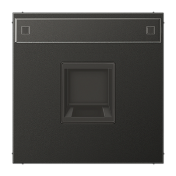 JUNG Плата (фиксация защёлкиванием) с полем для надписи для одного модуля металл антрацит AL1969-1NAWEAN