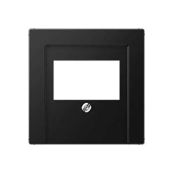 JUNG A Flow/A 550 Черный матовый Накладка на USB зарядные устройства и TAE-розетки с видимым винтом A569BFPLTSWM