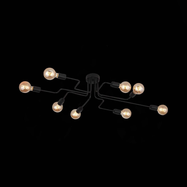 Купить Evoluce SL419.442.08 Люстра потолочная Черный E27 8*60W