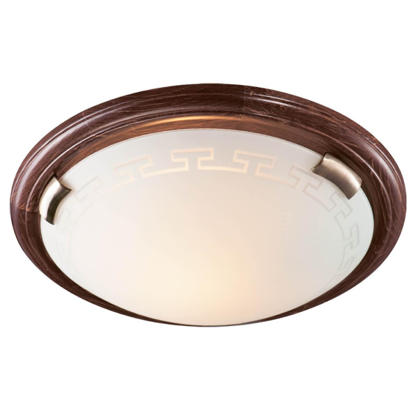 Купить Sonex 160/K SN 106 св-к GRECA WOOD стекло E27 2*60Вт D360