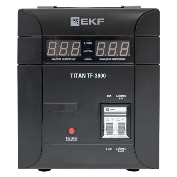 Купить Стабилизатор напряжения электронный напольного исполнения TITAN -ТF-3000 EKF