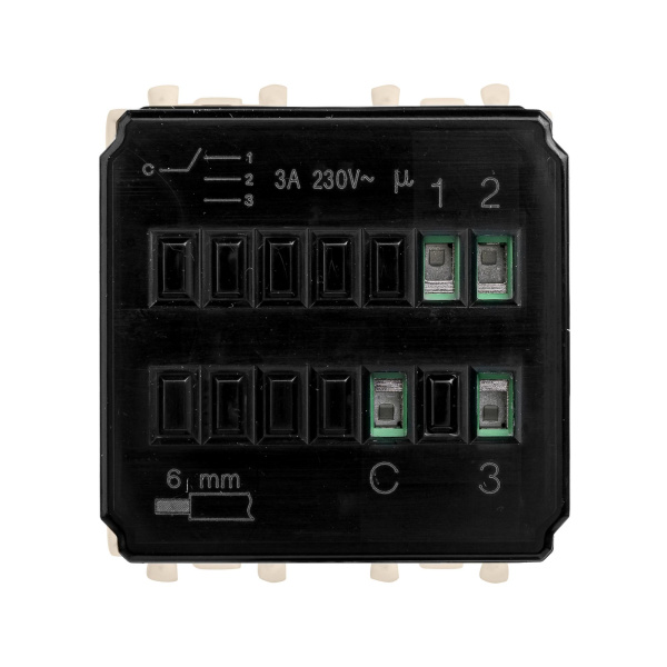 Купить DKC Механизм управления вентиляторами модульный, "Avanti", "Ванильная дымка", 2 модуля