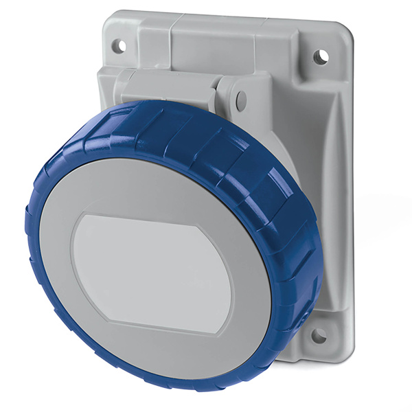 DKC Розетка панельная с наклоном IP67 16А 2P+E 230В