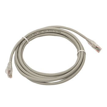 EKF Патч-корд TERACOM PRO Cat.6 неэкранированный UTP оболочка LSZH серый (3,0м)